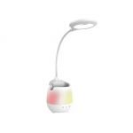 لمبة مكتب ليد تعمل باللمس مزودة بسماعة بلوتوث تعمل ببطارية قابلة للشحن - C28