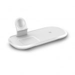 Wireless Charger 3 in 1 Fast Charging with for Apple iWatch/AirPods Pro & Mobile & More - OjD-55 - White