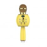 Wireless DS888 Karaoke Microphone Portable Handheld Bluetooth Condenser Microphone and Speaker - Yellow