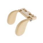 وسادة ومسند رأس لمقعد السيارة مع وسادة ناعمة من الجلد على كلا الجانبين وخطاف قابل للسحب وفتحة للعطر - بيج