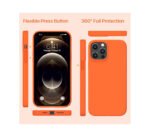 Back Cover For iphone 12 Pro Max - Orange - Image 9