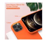 Back Cover For iphone 12 Pro Max - Orange - Image 11