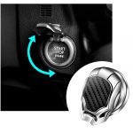 Cover for Car Engine Start Stop Button Metal - XV05 - Silver