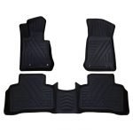 دواسة 9D شكل جديد متوافقة مع مرسيدس  GLC COUPE 2017-2020  (3 قطع)  /  لون اسود