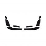 ملصق لزرار تعديل مقعد السيارة لمرسيدس New E Class 2016-2019 / لون اسود