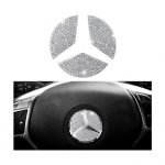 An accessory to decorate the steering wheel logo suitable for Mercedes  B Class 2012-2017 / Silver Color