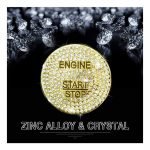 Engine start button cover For Mercedes ML 2016-2019 /  Gold Color