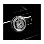 غطاء مستوى صوت الكاسيت لمرسيدس  GLE 2016-2019 / لون فضي