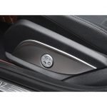 غطاء زر تعديل مقعد السيارة لمرسيدس GLE 2020 / لون فضي ( 2 قطعة )