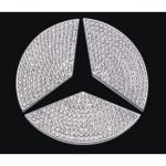 Accessory to decorate the rear Mercedes logo For Mercedes E Class 2010-2015 /  Silver Color