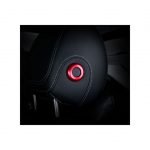 Cover for the headrest control button For Mercedes New C Class 2016-2019 ( 2 Pieces )  / Red Color