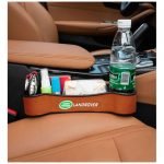 Car Seat Side Organizer and Cup Holder Multifunctional 2 Piece for Land Rover - CSB - Brown