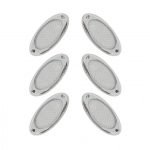 Reflectors 6 pieces sticky for all cars - HS-613 - White Color