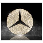 Accessory to decorate the rear Mercedes logo For Mercedes E Class 2016-2018  /  Gold Color