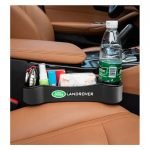 Car Seat Side Organizer and Cup Holder Multifunctional 2 Piece for Land Rover - CSB - Black
