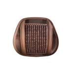 عراقة ظهر طبي مريح ومطرز بالخشب بشكل أنيق 42X41 سم لكرسي السيارة او المنزل او المكتب – C-WR02 – لون بني