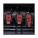 Car pedal set 3 pieces non-slip and sporty shape for regular transmission cars - CS-075