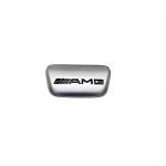 AMG Steering Wheel Emblem  For Mercedes New C Class 2016-2019 ( short )  / Silver Color