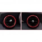 Outer frame for air conditioning vents For Mercedes New C Class 2016-2019 / Red Color ( 7 Pieces )