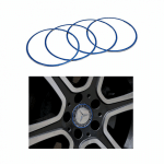 اكسسوار لتزين جنط السيارة لمرسيدس  New C Class 2016-2019 / لون ازرق ( 4 قطع )