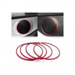 اطار للسماعات الجانبية للسيارة لمرسيدس New C Class 2016-2019 / لون  احمر