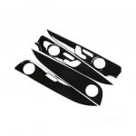 Car door interior decoration accessory For Mercedes New E Class 2016-2019 / Glossy Black Color ( 4 Pieces )