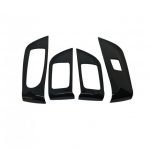 Control buttons frame for windows and car mirrors For Mercedes New E Class 2016-2019 ( 4 Pieces )  / Black Color