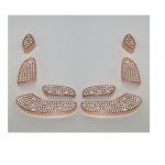 غطاء أزرار التحكم بمقعد السيارة  لمرسيدس  New E Class 2016-2019 / لون روز جولد ( 8 قطع )