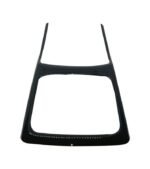 Car Armrest Rear Console Decoration Frame For Mercedes New E Class 2016-2019 / Glossy Black Color