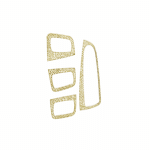 اطار لازرار التحكم في الزجاج ومرايا السيارة لمرسيدس New C Class 2016-2019  ( 4 قطع )  / لون ذهبي