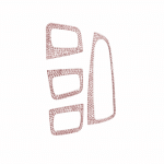 اطار لازرار التحكم في الزجاج ومرايا السيارة لمرسيدس New C Class 2016-2019  ( 4 قطع )  / لون روز جولد