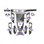 Car Interior Protection Film For Mercedes GLE 450 Fashion 2020-2021