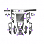 Car Interior Protection Film For Mercedes GLE 350 Fashion 2020-2021