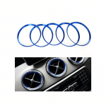Outer frame for air conditioning vents For Mercedes GLA 2016-2019 / Blue Color ( 5 Pieces )