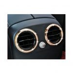 Outer Rear air conditioner vents frame For Mercedes New E Class 2016-2019 ( 2 Pieces ) /  Gold Color