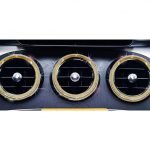 اطار خارجي لفتحات التكيف لمرسيدس New C Class 2016-2019   / لون ذهبي ( 5 قطع )