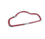 ⁦اطار خاجي لزرار التحكم في كشاف السيارة لمرسيدس  New E Class 2016-2019 / لون فضي⁩ - الصورة ⁦4⁩