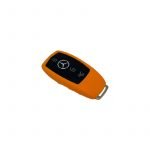 Silicone car key cover For Mercedes A Class 2020 / Orange Color