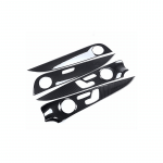 Car door interior decoration accessory For Mercedes New E Class 2016-2019 / Carbon Color ( 4 Pieces )