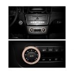 Cover Air conditioning control button For Mercedes  C Class 2008-2014 Large ( 2 Pieces )  /  Rose Gold Color