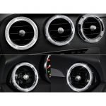 Outer frame for air conditioning vents For Mercedes New C Class 2016-2019 /  Silver Color ( 5 Pieces )