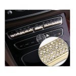 Air conditioning control buttons cover For Mercedes New C Class 2016-2019 ( 11 Pieces ) / Gold Color