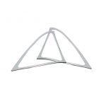 Frame for the side speakers of the car For Mercedes New E Class 2016-2019 / Silver Color  ( 2 Pieces )