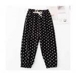Girl’s trouser from the age of 8 years to 9 years / Black X White Color