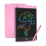 LCD Electronic Drawing & Writing Digital Board 12 Inch With One Click & Self Erase Pen / Pink Color