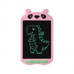 LCD Electronic Drawing & Writing Digital Board 8.5 Inch With One Click & Self Erase Pen / Pink Color
