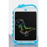 LCD Electronic Drawing & Writing Digital Board 10 Inch With One Click & Self Erase Pen - CR2034 / Sky Blue Color