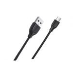 JOYROOM S-M357S Colorful Series 2A Micro USB to USB PVC Data Cable 1m (Black)