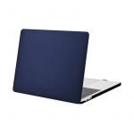 غطاء حماية فائق النحافة صلب متوافق مع أجهزة الماك بوك برو 13 إنش  A1278 / لون ازرق غامق * اسود