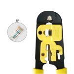 ⁦أداة تجعيد كابل مع قاطع أسلاك مدمج بها - CAT3 - CAT5 - CAT6 - RJ45 - RJ11 - RJ12  / موديل HS-208M⁩ - الصورة ⁦2⁩